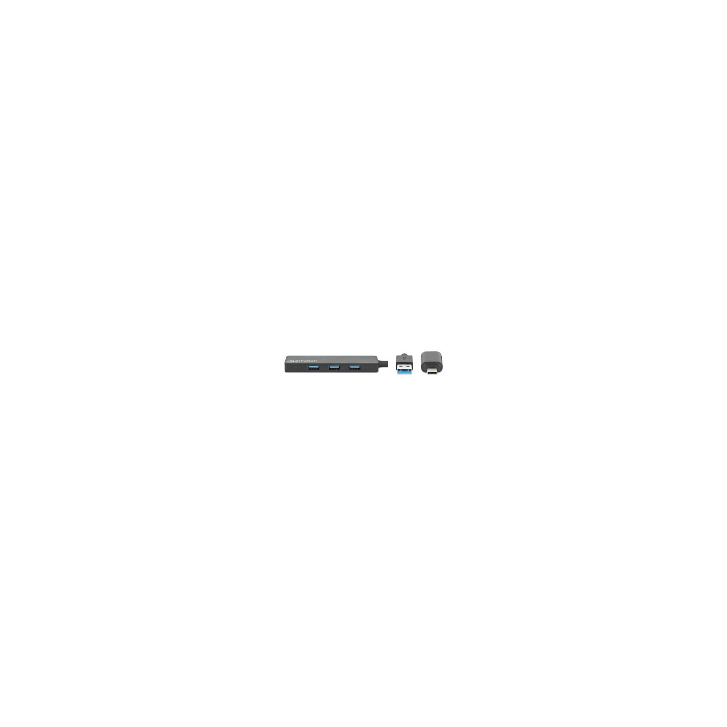 MANHATTAN 4-Port USB 3.0 Typ-C Typ-A Kombi-Hub schwarz — Buy in Cyprus with Fast Delivery