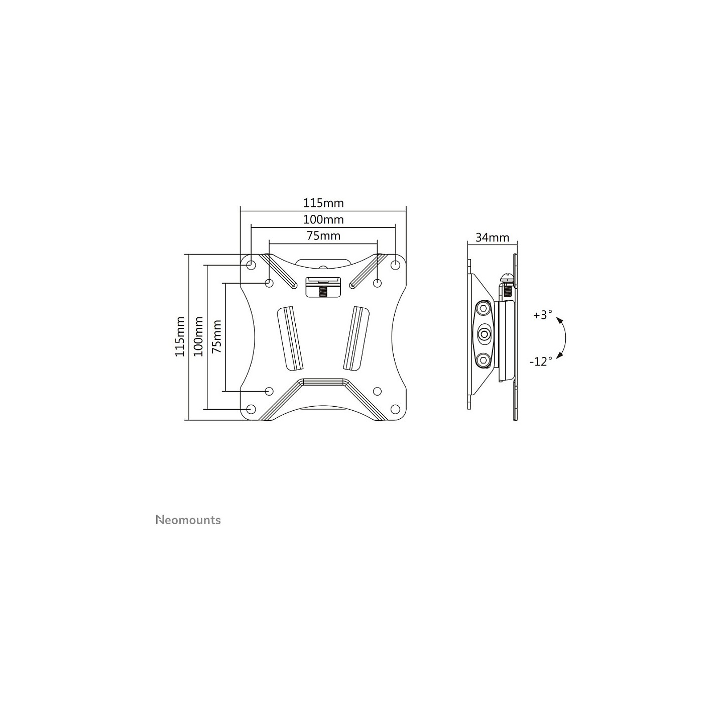 Select Wandhalterung für Bildschirme bis 30' 25KG NM-W60BLACK Neomounts — Buy in Cyprus with Fast Delivery