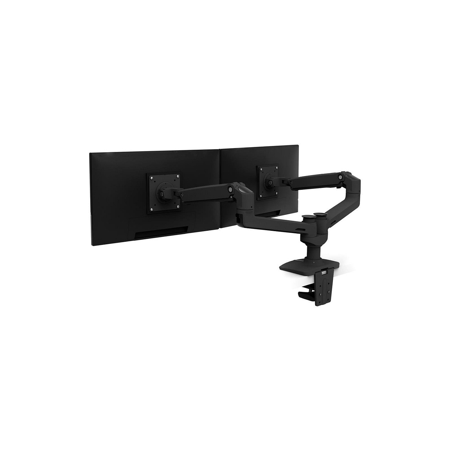Ergotron LX Dual Side-by-Side Arm - Befestigungskit (Spannbefestigung für Tisch. Tischplattenbohrung. Stange. 2 Gelen...