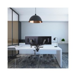 Ergotron LX Dual Side-by-Side Arm - Befestigungskit (Spannbefestigung für Tisch. Tischplattenbohrung. Stange. 2 Gelen...
