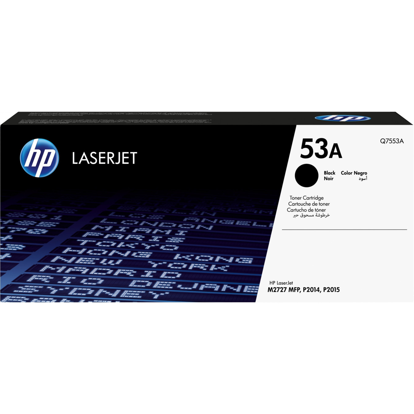 HP 53A Original LaserJet Toner Cartridge - Q7553A - Black, Standard Yield (3,000 pages), 1-Pack