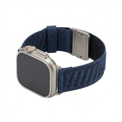Premium Armband für Apple Watch. Blau Schwarz. 44mm. 45mm. 42mm (Series 1 2 3). 49mm. 46mm. GA-MAG-BNDA-P-BML
