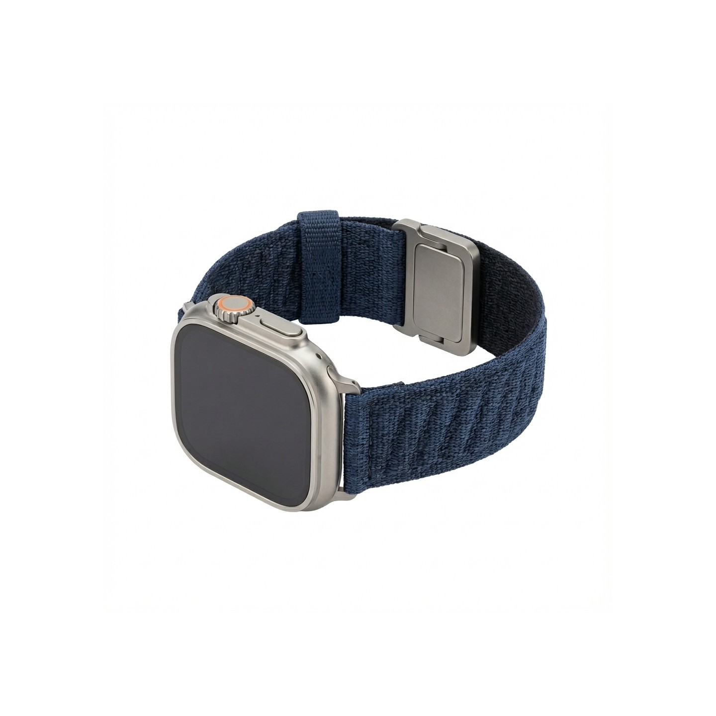 Premium Armband für Apple Watch. Blau Schwarz. 44mm. 45mm. 42mm (Series 1 2 3). 49mm. 46mm. GA-MAG-BNDA-P-BML