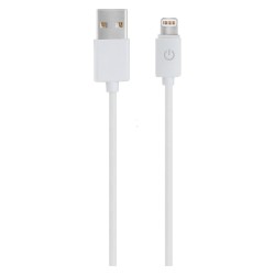 RealPower Lade Datenkabel USB-A auf Lightning 1m weiß MFI — Buy in Cyprus with Fast Delivery