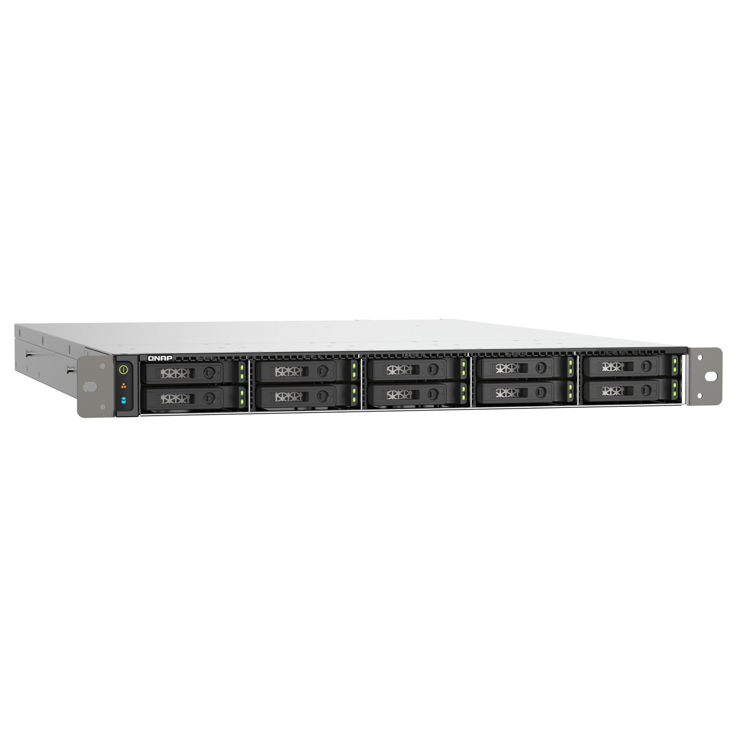 QNAP TS-H1090FU-7302P-128G 10-bay rackmount NAS AMD EPYC 7302P 16-core 3.3GHz 8x16GB RDIMM DDR4 ECC