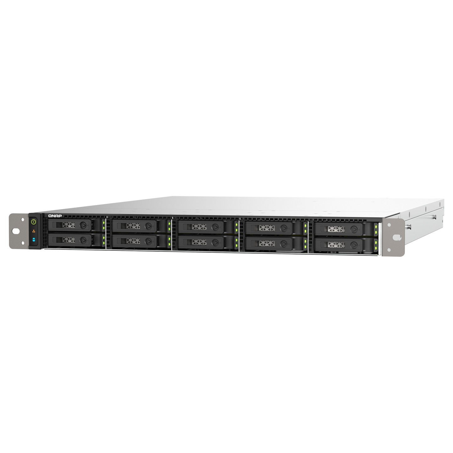QNAP TS-H1090FU-7302P-128G 10-bay rackmount NAS AMD EPYC 7302P 16-core 3.3GHz 8x16GB RDIMM DDR4 ECC