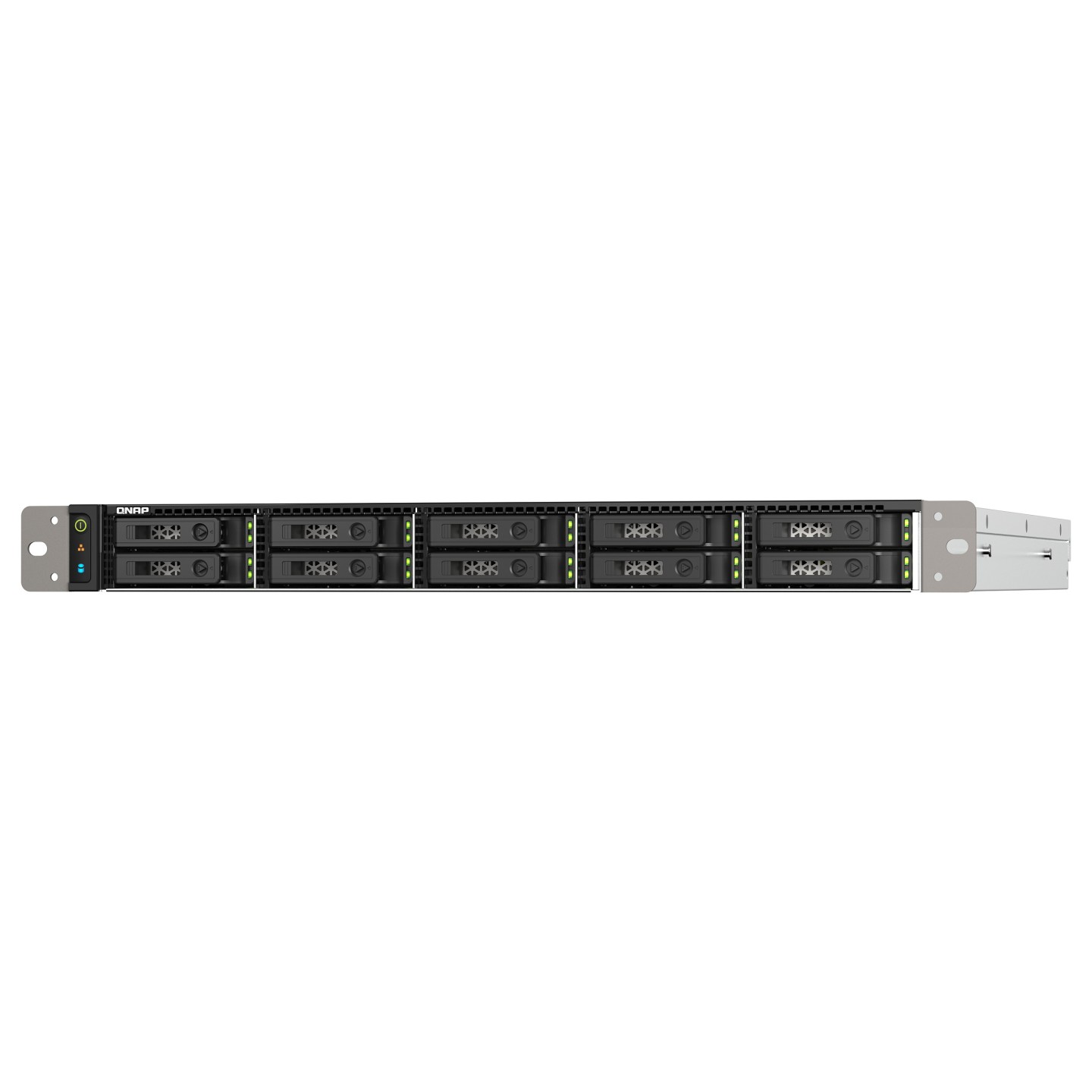 QNAP TS-H1090FU-7302P-128G 10-bay rackmount NAS AMD EPYC 7302P 16-core 3.3GHz 8x16GB RDIMM DDR4 ECC