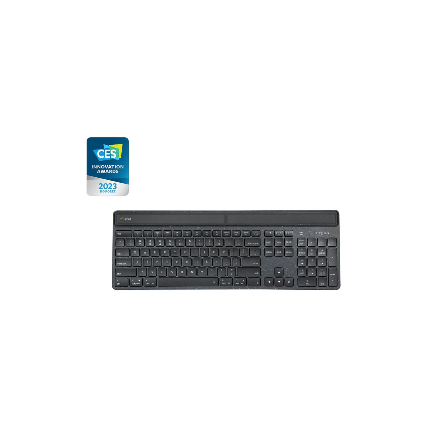 TARGUS EcoSmart antimicrobial hintergrundbeleuchtet - kabellos - Bluetooth 5.0 - QWERTY - Nordisch