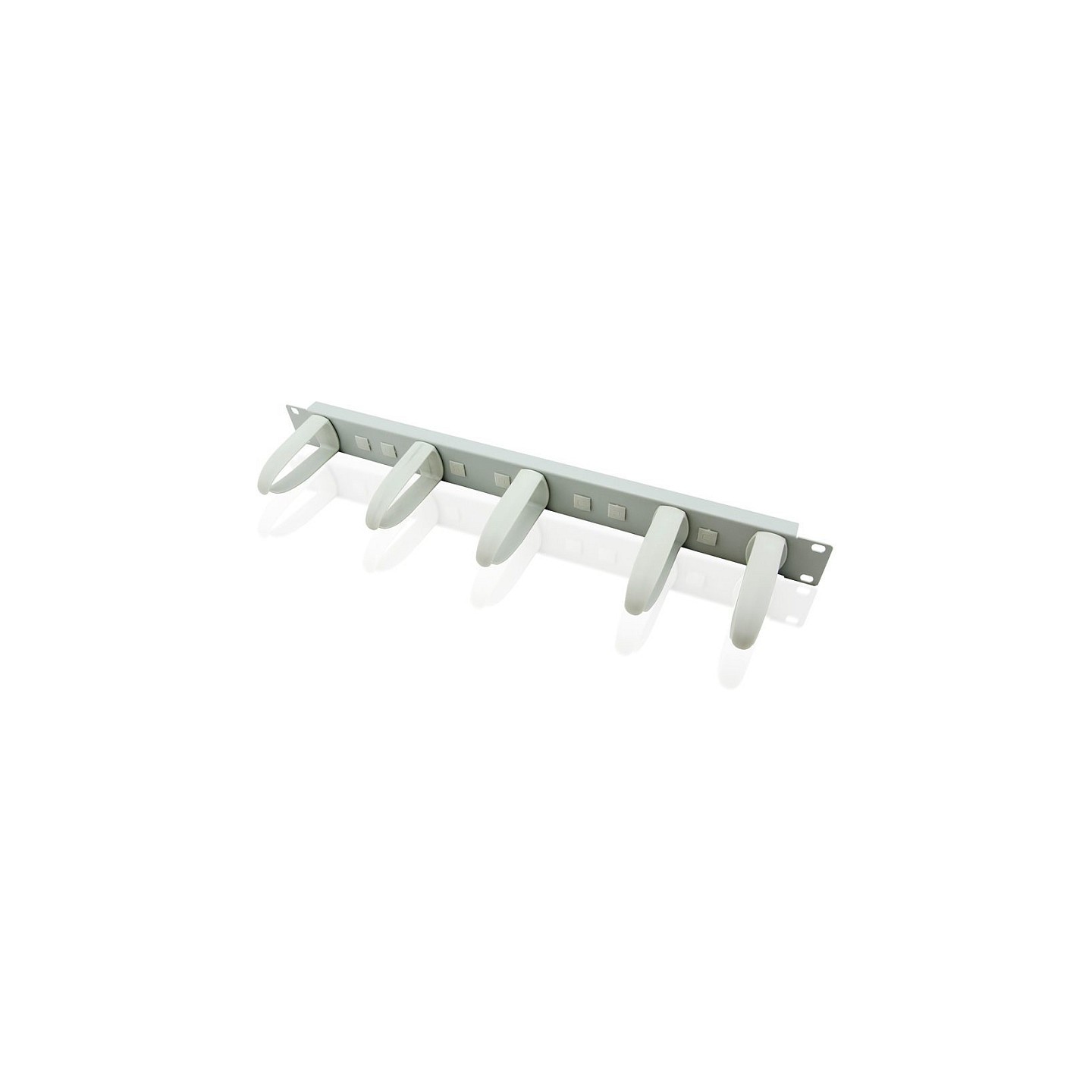 VALUE 48.26cm 19Zoll-Frontplatte 1HE mit 5 Kabelsen grau — Buy in Cyprus with Fast Delivery