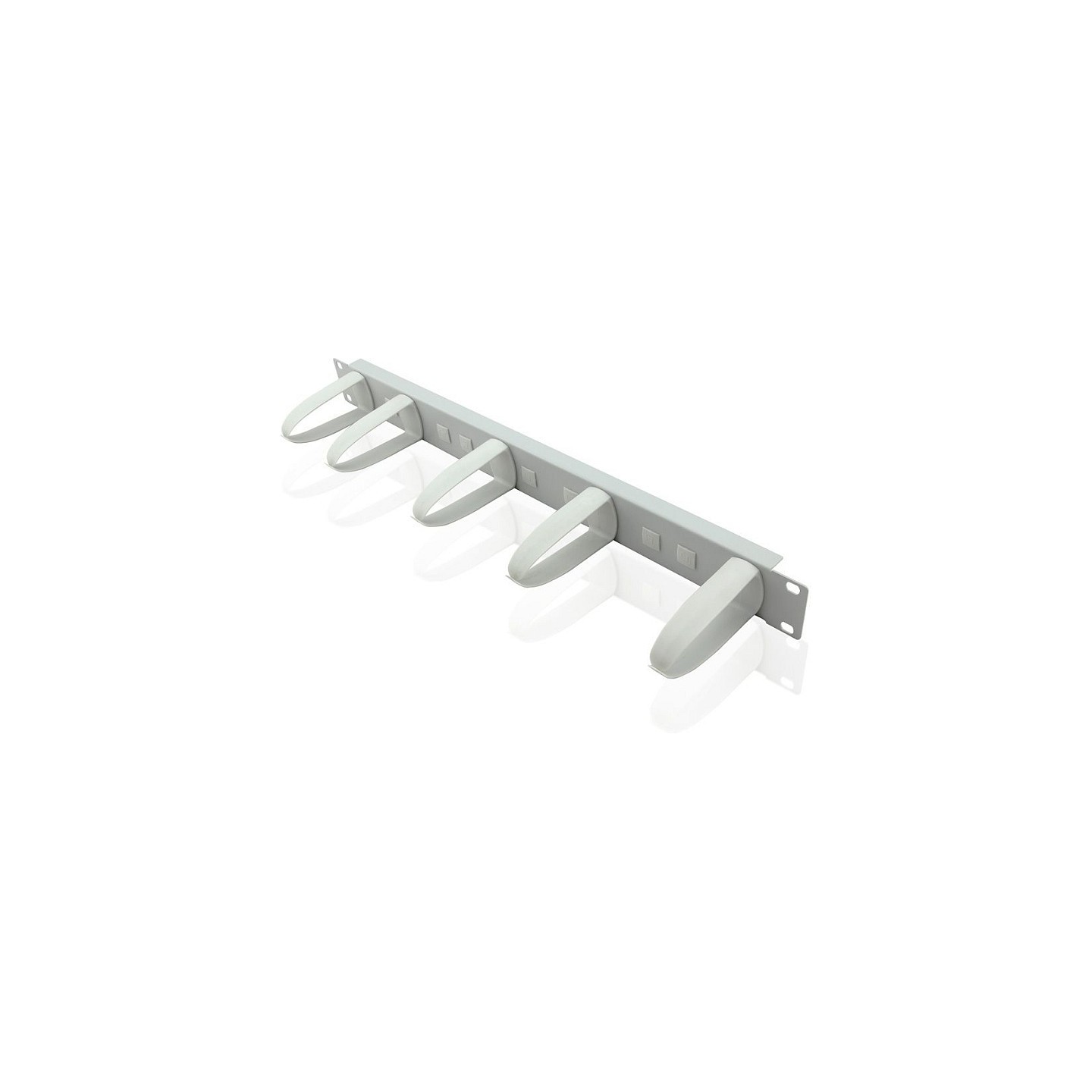 VALUE 48.26cm 19Zoll-Frontplatte 1HE mit 5 Kabelsen grau — Buy in Cyprus with Fast Delivery