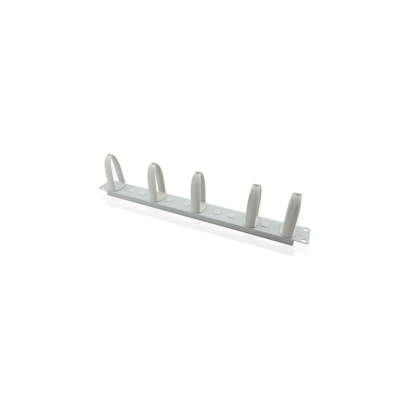 VALUE 48.26cm 19Zoll-Frontplatte 1HE mit 5 Kabelsen grau — Buy in Cyprus with Fast Delivery