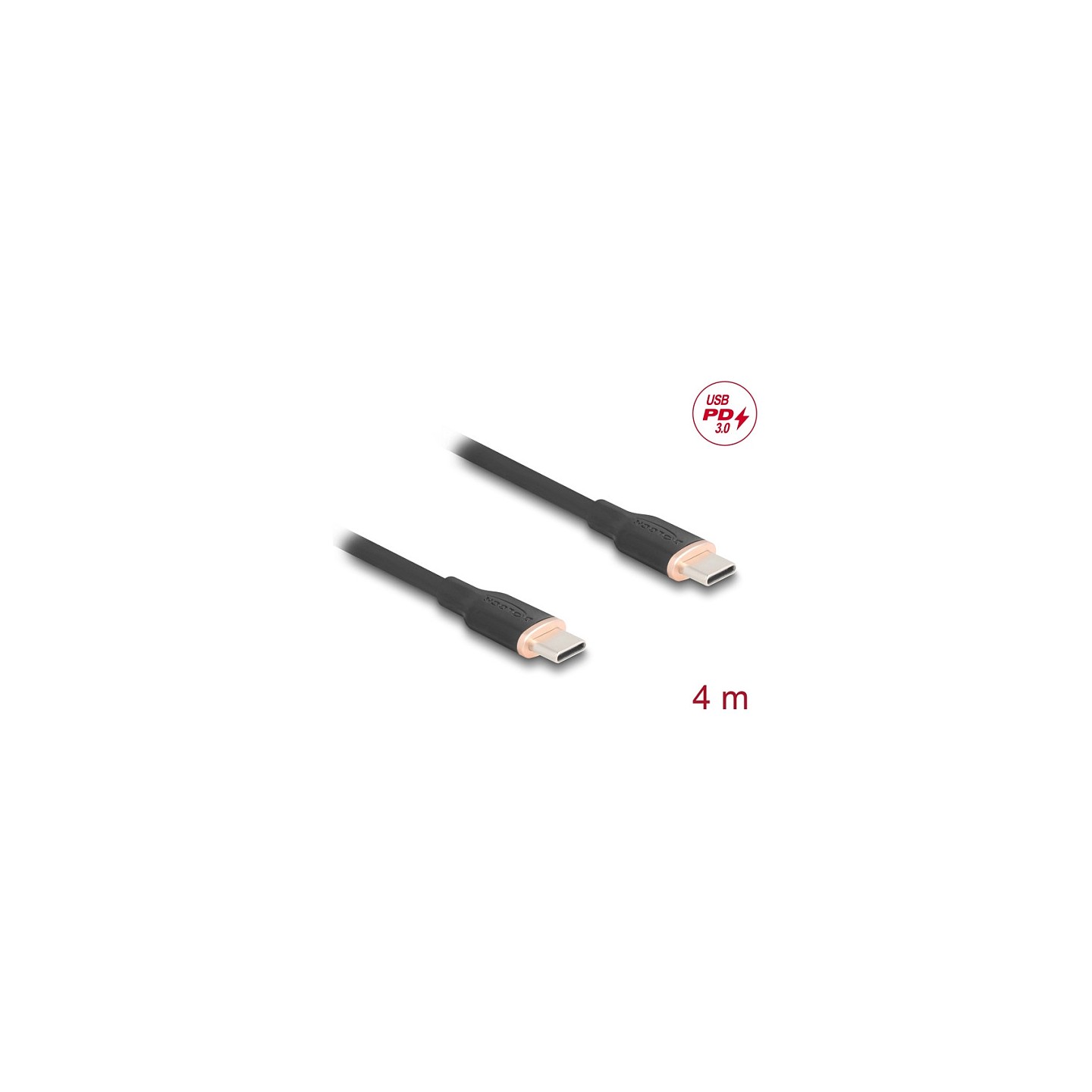 DELOCK USB 2.0 Kabel USB Typ-C St to St PD 3.0 60W 4m schwarz — Buy in Cyprus with Fast Delivery