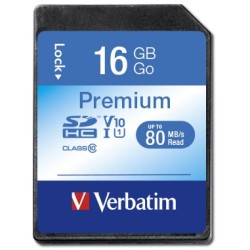 Buy Verbatim Premium SDHC Card - 16GB - Class 10, 10 MB/s Read/Write in Cyprus, Nicosia, Limassol, Larnaka, Pafos