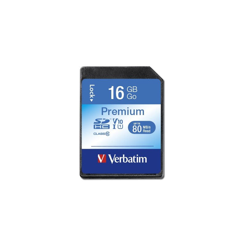 Buy Verbatim Premium SDHC Card - 16GB - Class 10, 10 MB/s Read/Write in Cyprus, Nicosia, Limassol, Larnaka, Pafos