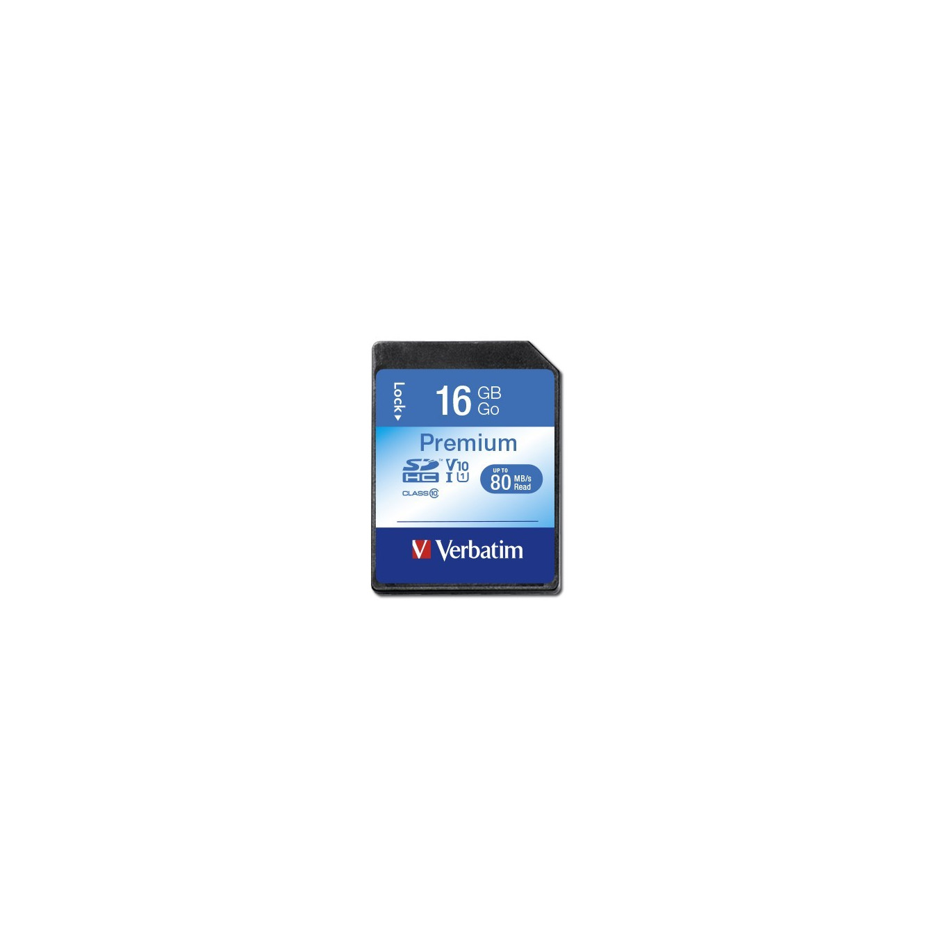 Verbatim Premium SDHC Card - 16GB - Class 10, 10 MB/s Read/Write — Buy in Cyprus with Fast Delivery
