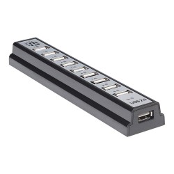MANHATTAN USB-HUB 10-Port USB 2.0 Desktop Hub schwarz — Buy in Cyprus with Fast Delivery