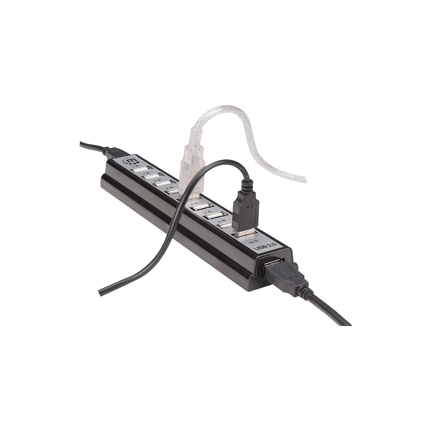 MANHATTAN USB-HUB 10-Port USB 2.0 Desktop Hub schwarz — Buy in Cyprus with Fast Delivery