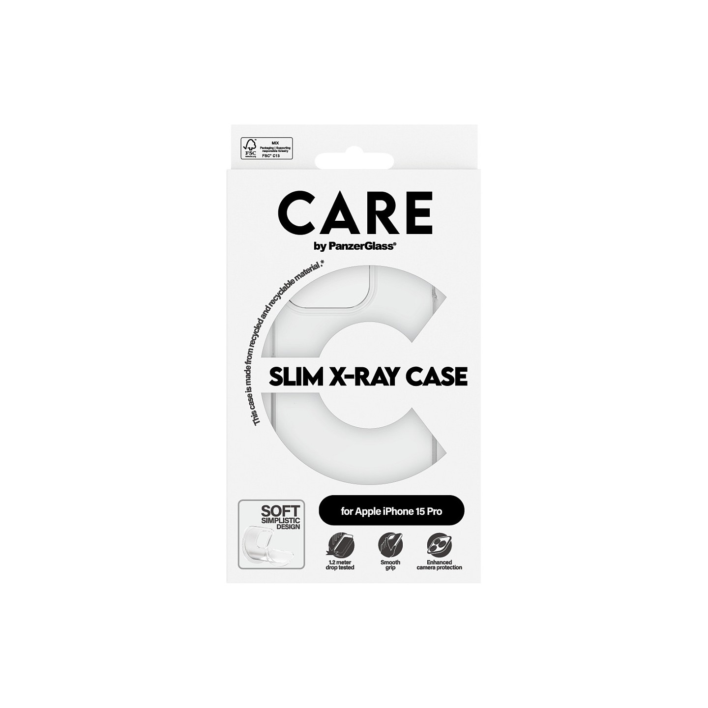 CARE Case Fashion X-Ray Soft Clear iPhone 15 Pro — Buy in Cyprus with Fast Delivery