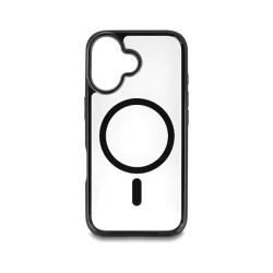 Schutzhülle für iPhone 16 kompatibel mit MagSafe transparent-schwarz — Buy in Cyprus with Fast Delivery