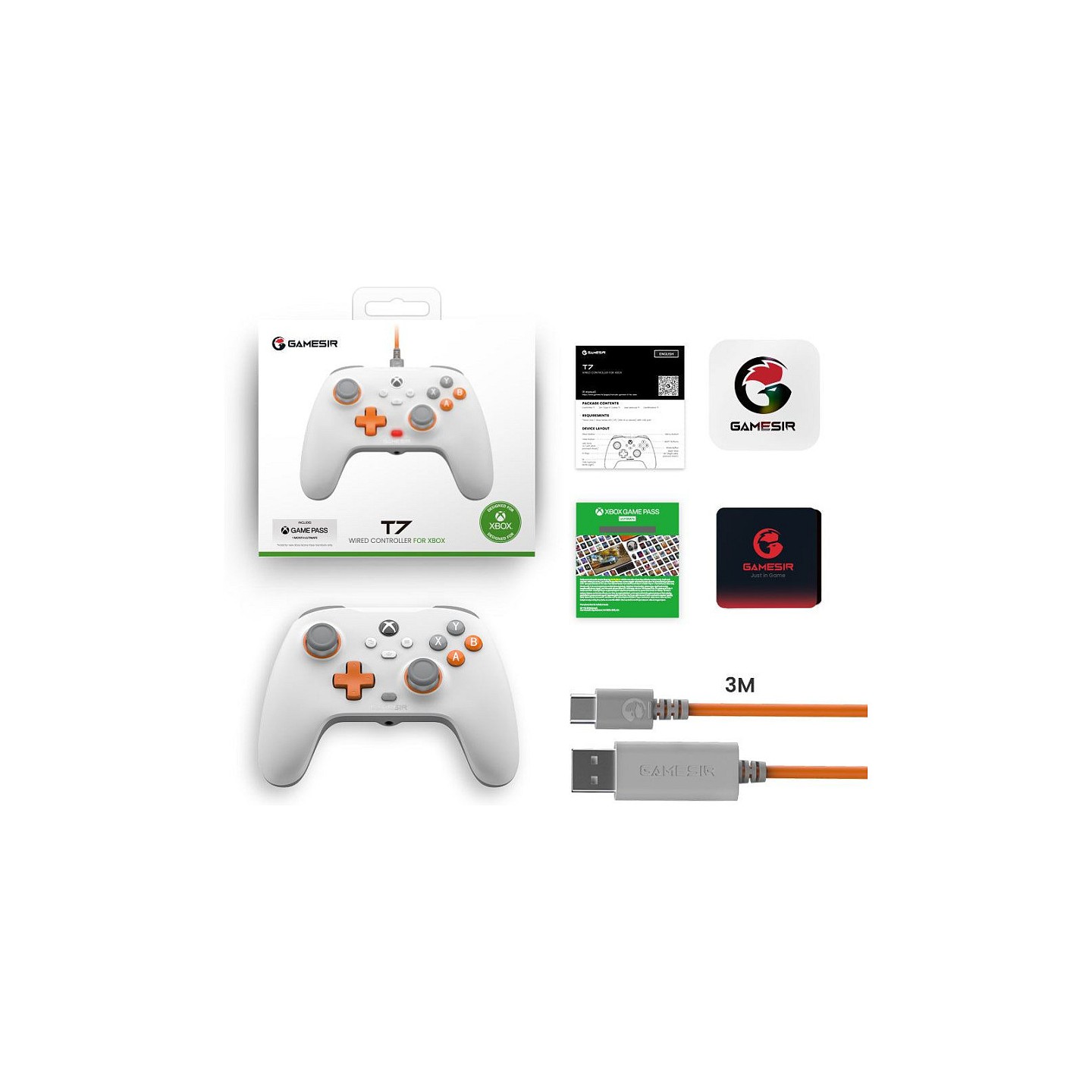Gamesir Controller T7 kabelgebunden Creamsicle white XBOX — Buy in Cyprus with Fast Delivery