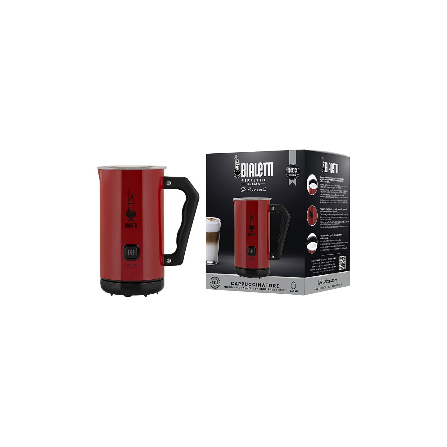 Bialetti MKF02 rosso Milchaufschumer — Buy in Cyprus with Fast Delivery
