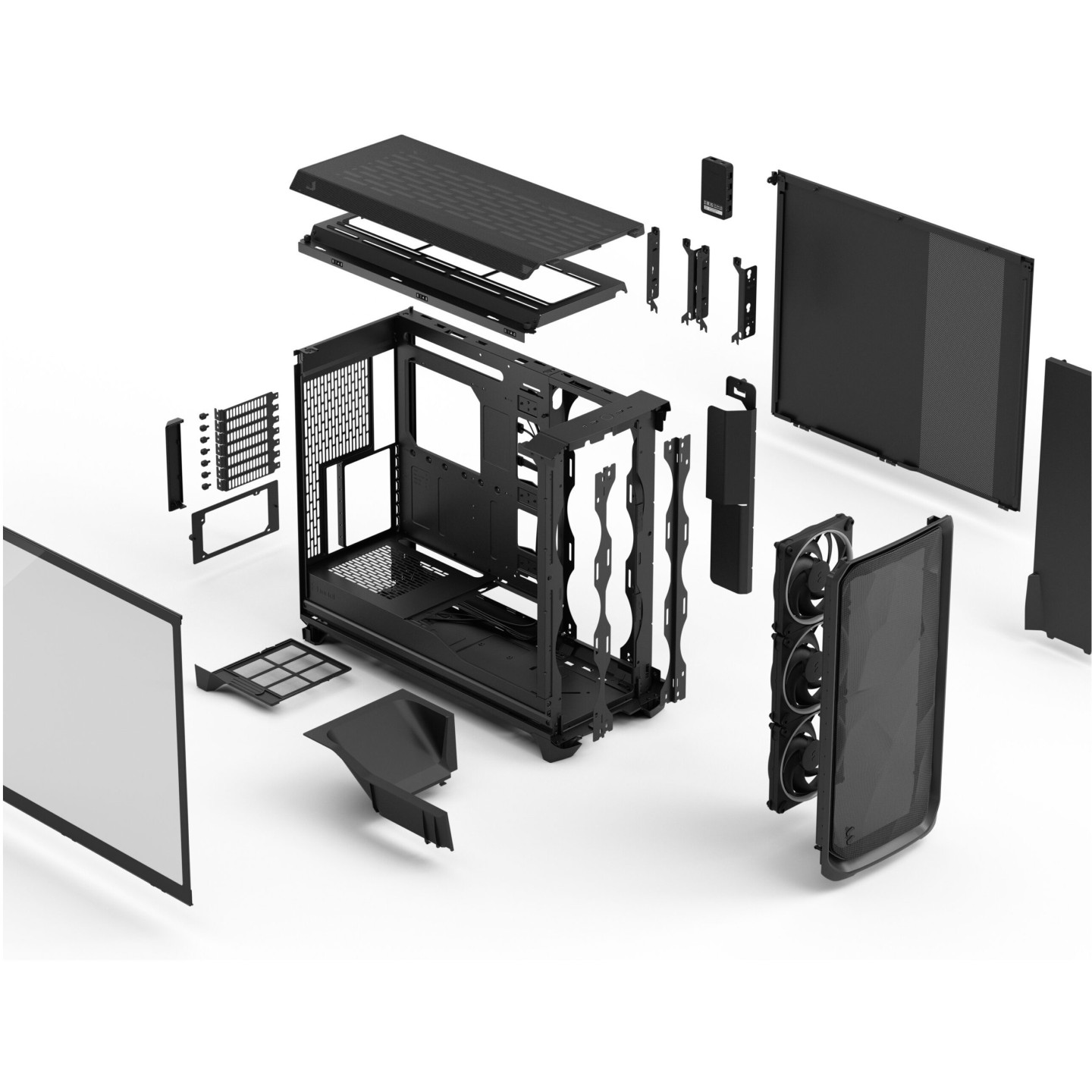 Fractal Meshify 3 XL Ambience Pro RGB Black TG Light Tint E-ATX Case (Boxed) — Buy in Cyprus with Fast Delivery