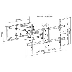 equip TV Wandhalterung kipp- und schwenkbar 37' - 90 — Buy in Cyprus with Fast Delivery