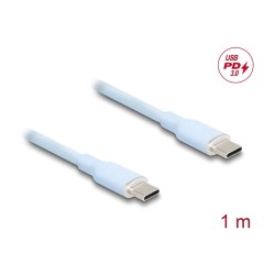 DELOCK USB 2.0 Kabel USB Typ-C St to St PD 3.0 60W 1m blau — Buy in Cyprus with Fast Delivery