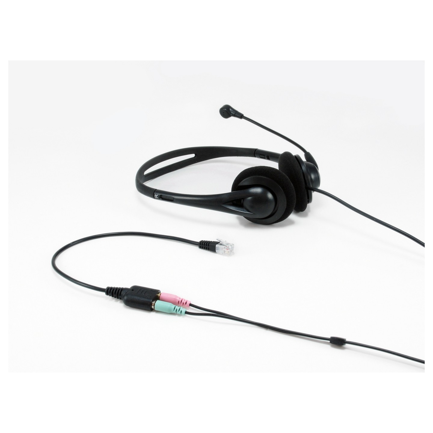 Equip Telefonkabel RJ9- to 2x3.5mm St Bu 0.25m schwarz — Buy in Cyprus with Fast Delivery
