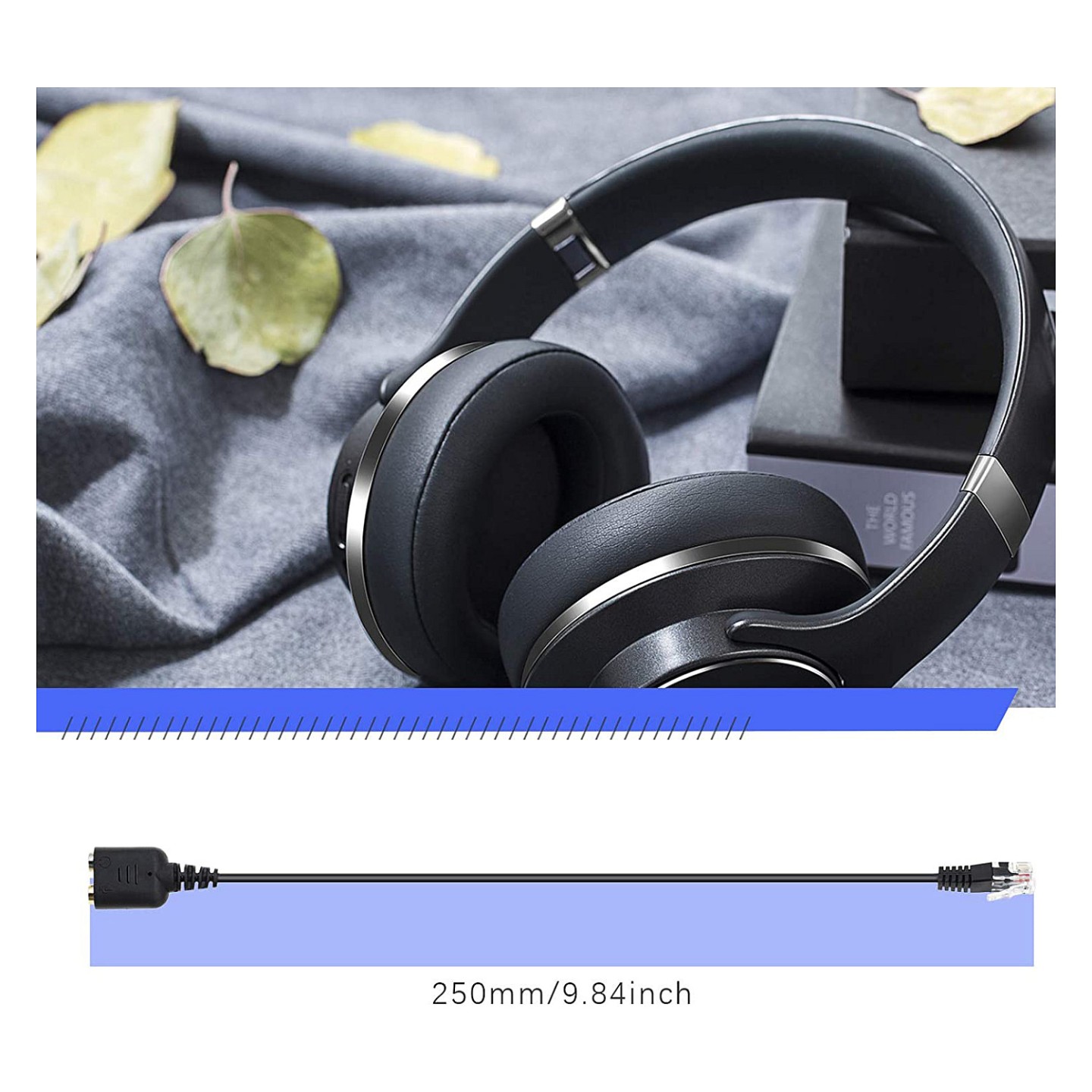 Equip Telefonkabel RJ9- to 2x3.5mm St Bu 0.25m schwarz — Buy in Cyprus with Fast Delivery