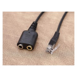 Equip Telefonkabel RJ9- to 2x3.5mm St Bu 0.25m schwarz — Buy in Cyprus with Fast Delivery