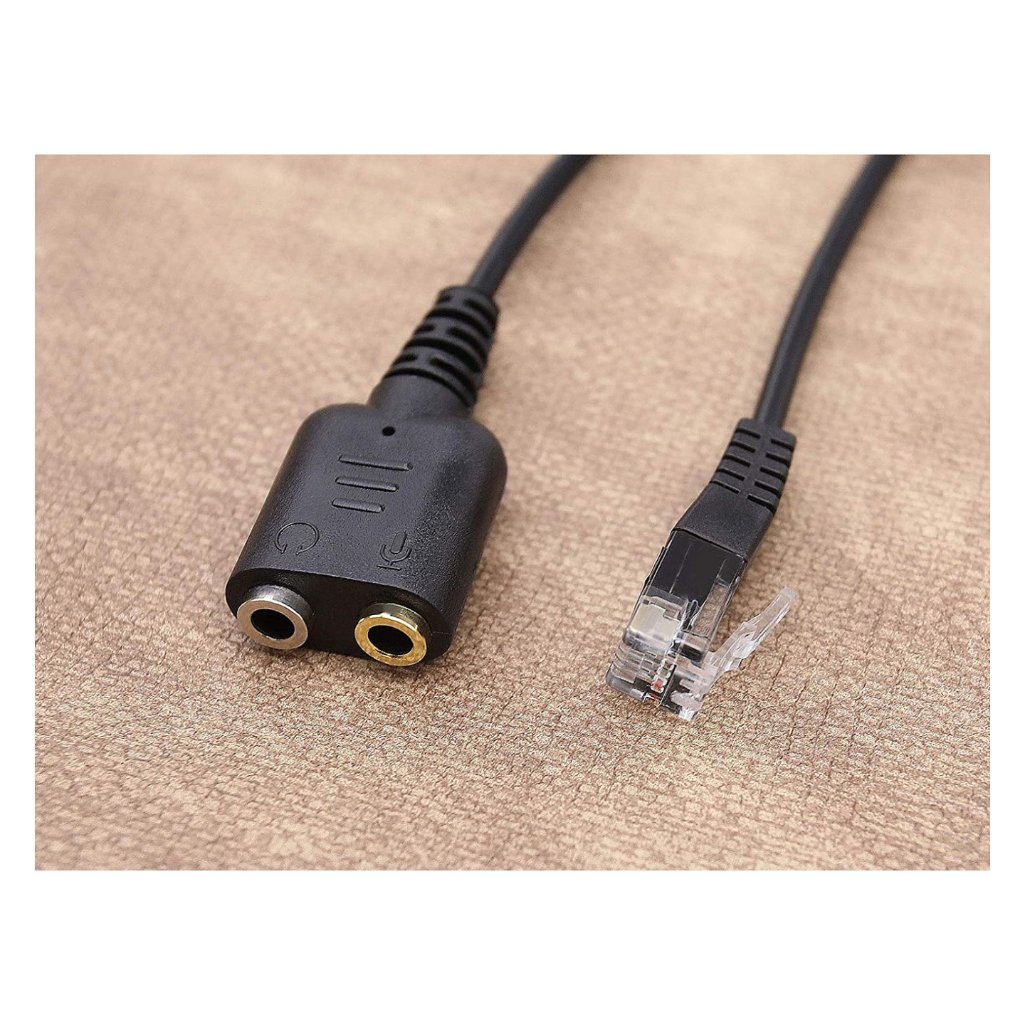 Equip Telefonkabel RJ9- to 2x3.5mm St Bu 0.25m schwarz — Buy in Cyprus with Fast Delivery
