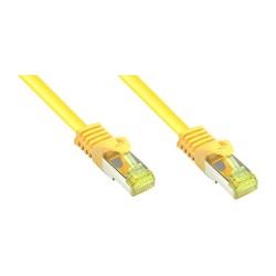 GoodConnections RJ45 Patchkabel mit Cat. 7 Rohkabel und Rastnasenschutz (). S FTP. PiMF. halogenfrei. 500MHz. OFC. ge...