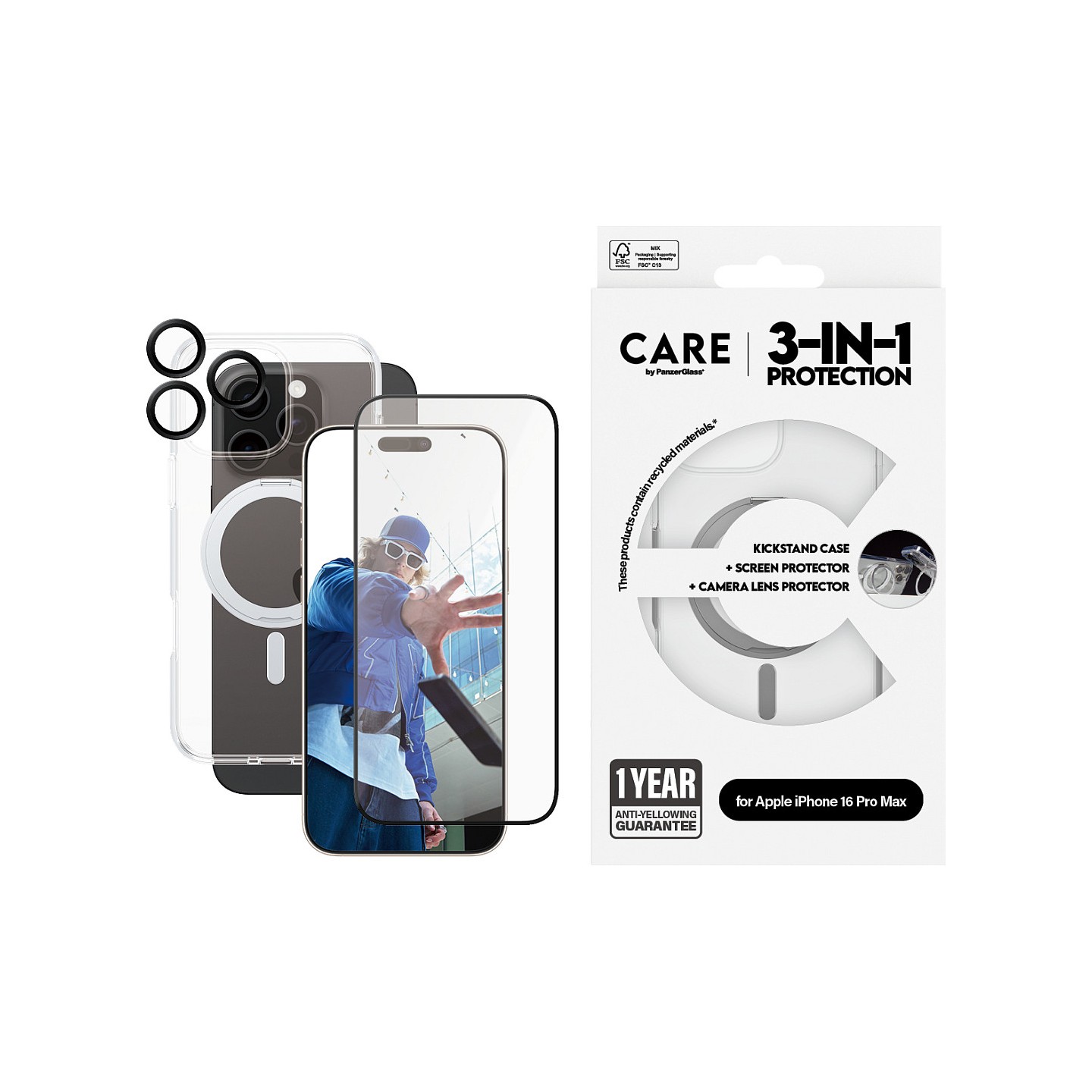 CARE Feature 3-in-1 Ceramic iPhone 16 Pro Max — Buy in Cyprus with Fast Delivery
