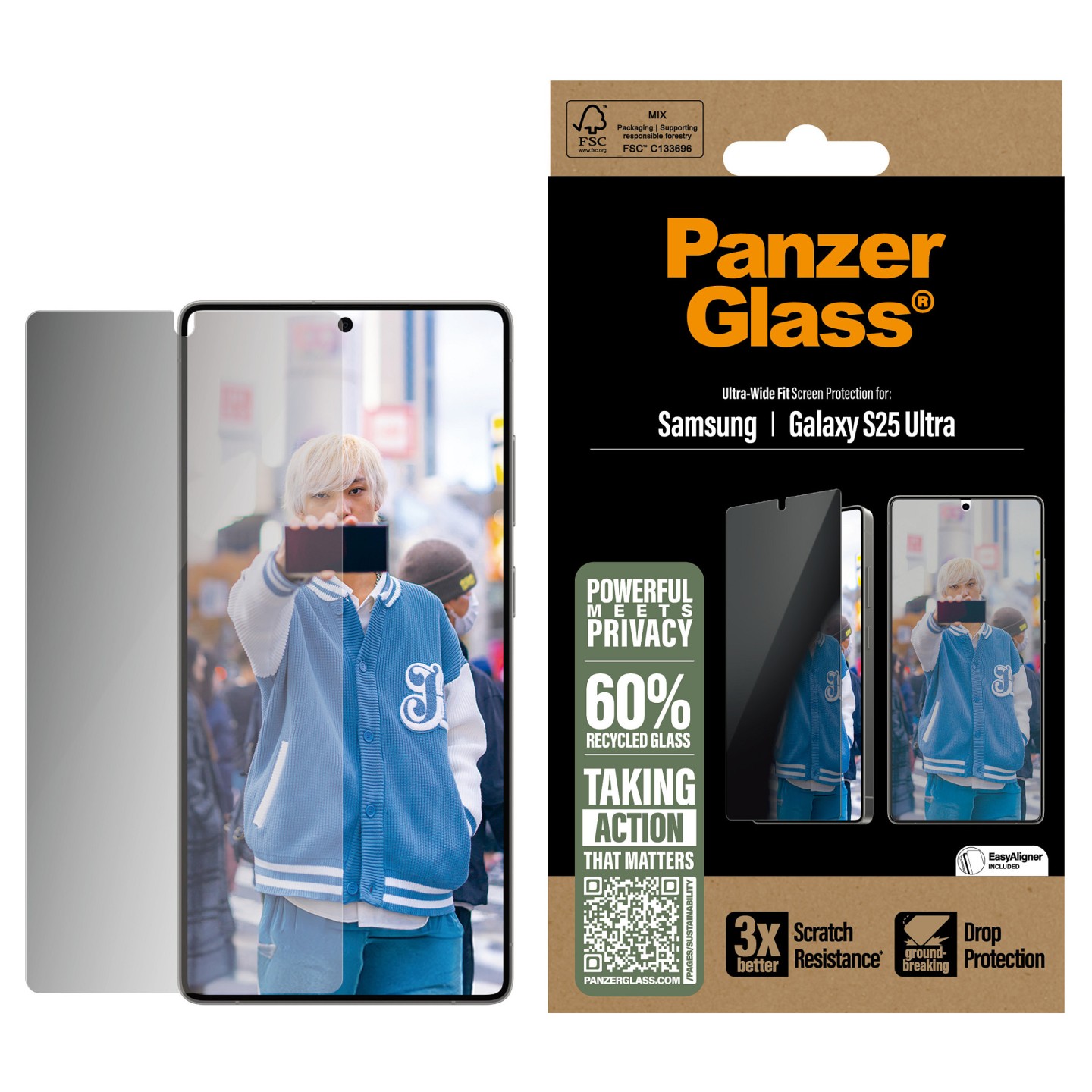 PanzerGlass Privacy Screen Protector Galaxy S25 Ultra — Buy in Cyprus with Fast Delivery