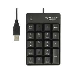 DELOCK USB Nummernblock 19 Tasten schwarz — Buy in Cyprus with Fast Delivery
