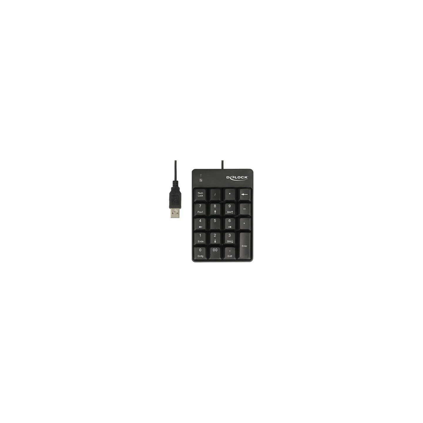 DELOCK USB Nummernblock 19 Tasten schwarz — Buy in Cyprus with Fast Delivery