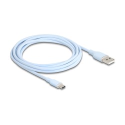 DELOCK USB 2.0 Kabel USB Typ-A St to USB Typ-C St 2.5m blau — Buy in Cyprus with Fast Delivery