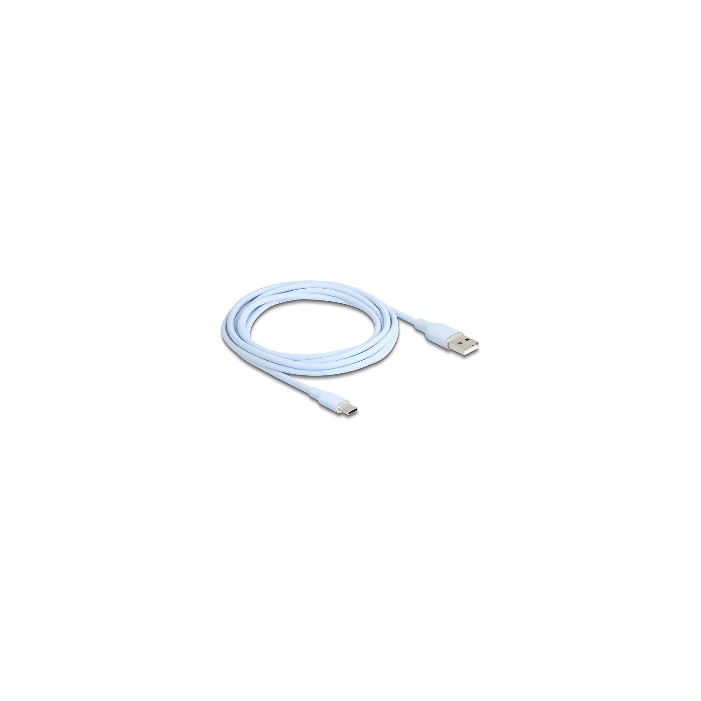 DELOCK USB 2.0 Kabel USB Typ-A St to USB Typ-C St 2.5m blau — Buy in Cyprus with Fast Delivery