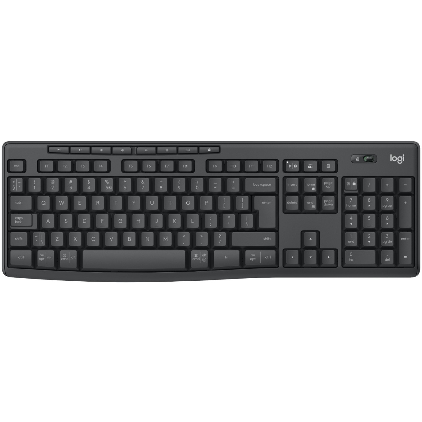 Logitech MK370 Wireless Keyboard & Mouse Combo - Graphite, US Layout, Bluetooth, Full-Size — Buy in Cyprus with Fast Delivery