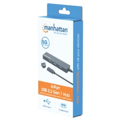 MANHATTAN 4-Port USB 3.2 Gen 1 Hub C-Stecker auf 4x A-Buchse — Buy in Cyprus with Fast Delivery
