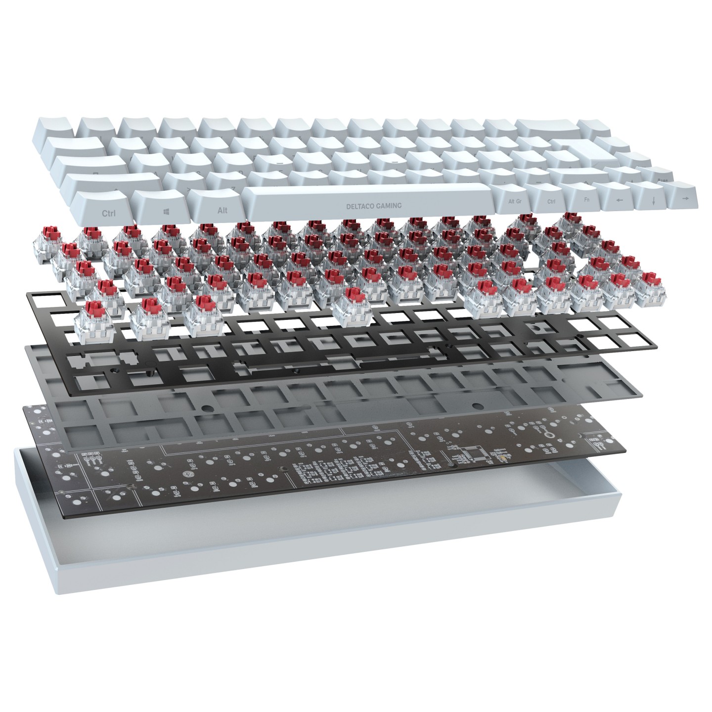 Deltaco Gaming Tastatur WK95R wireless. RGB. weiß — Buy in Cyprus with Fast Delivery