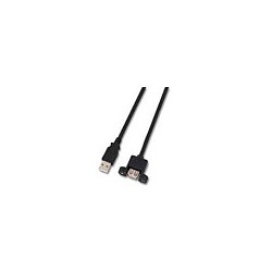 Verlängerung USB 2.0 Stecker A an Einbaubuchse A. CU. schwarz. 0.5m. — Buy in Cyprus with Fast Delivery