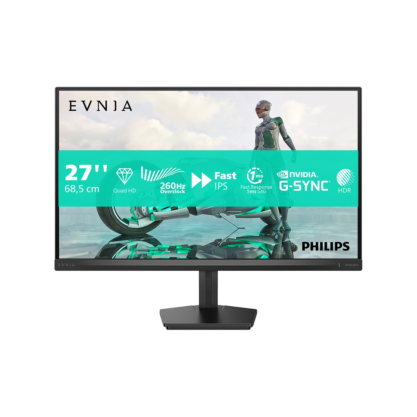 Philips 68.5cm (27.0') 27M2N3500PF 16:09 HDMI+DP black grey — Buy in Cyprus with Fast Delivery