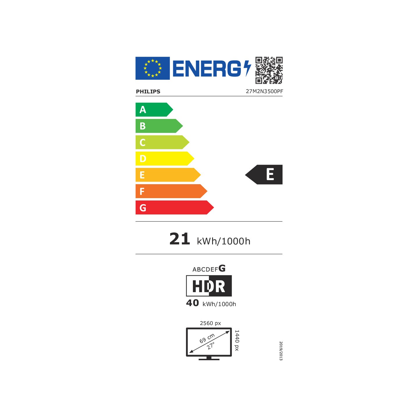 Philips 68.5cm (27.0') 27M2N3500PF 16:09 HDMI+DP black grey — Buy in Cyprus with Fast Delivery