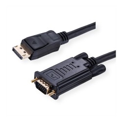 VALUE Kabel DisplayPort-VGA. DP ST - VGA ST. schwarz. 1 m — Buy in Cyprus with Fast Delivery