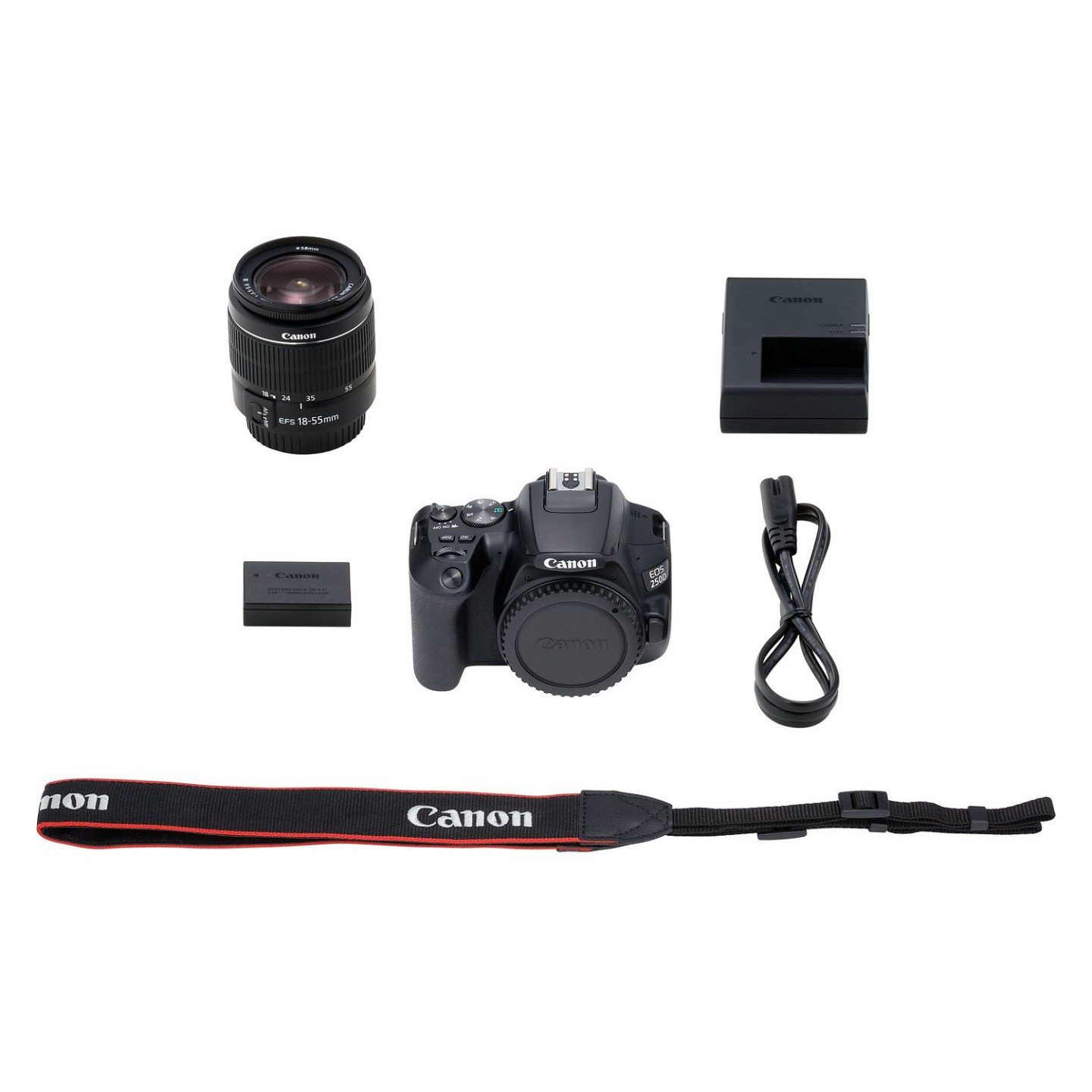 Canon Digitalkamera EOS 250D - SLR - 24.1 MPix + 18-55mm DC III — Buy in Cyprus with Fast Delivery