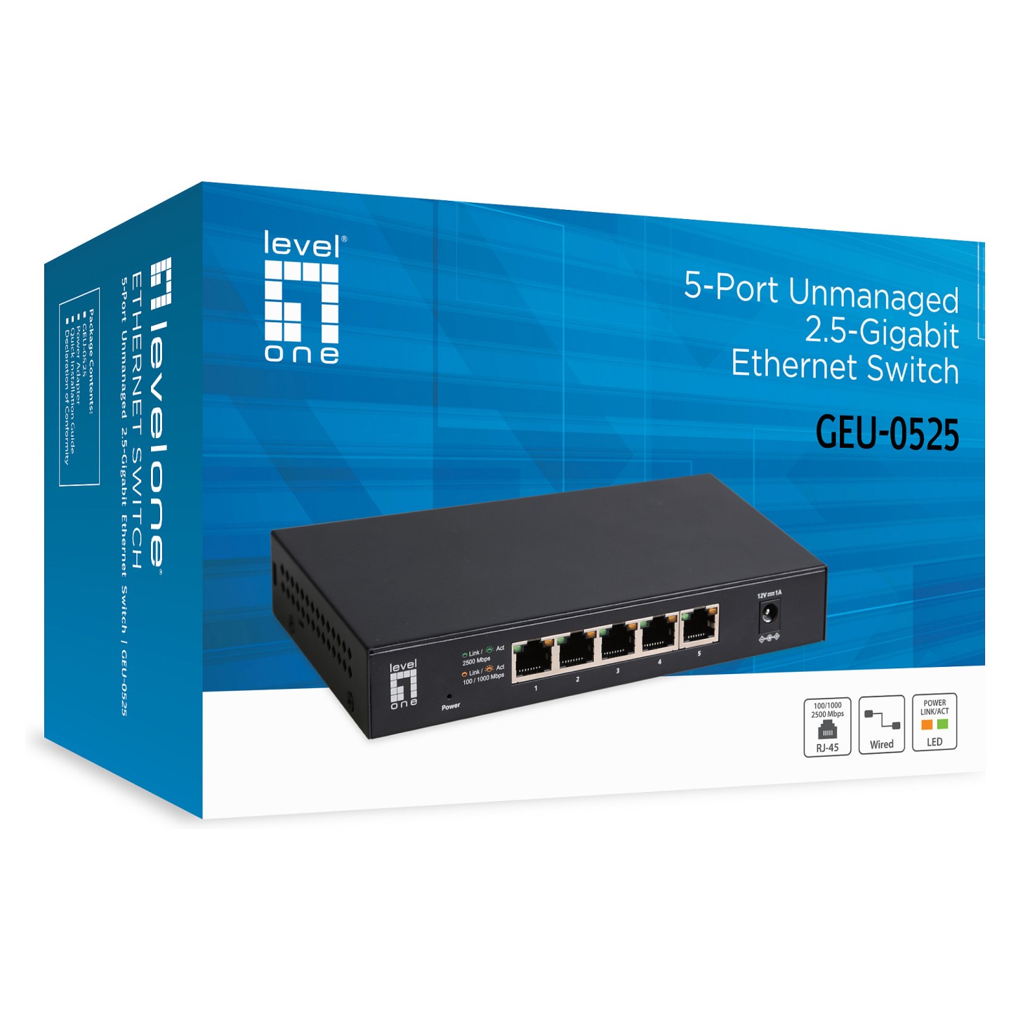 Switch 5x GE GEU-0525 2.5GbE 100 1000Mbps sw — Buy in Cyprus with Fast Delivery