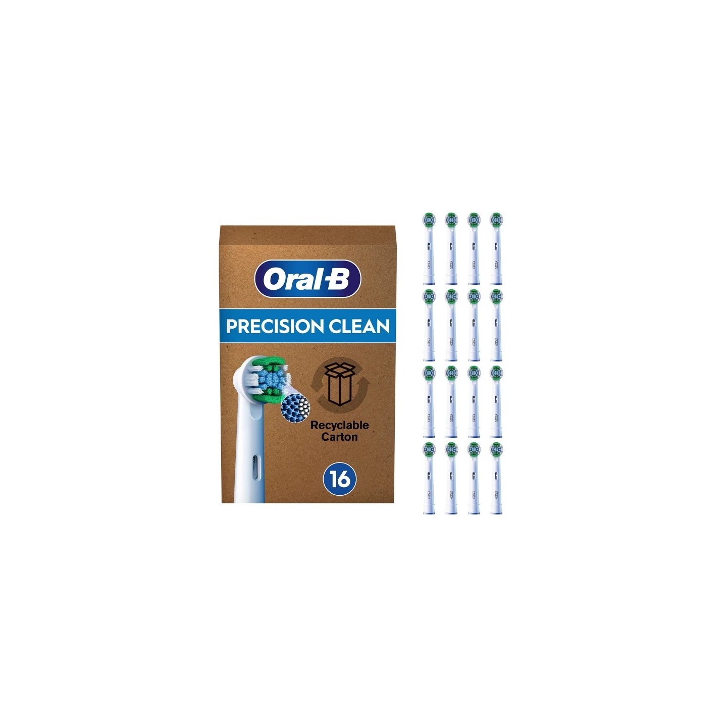 Oral-B Aufsteckbürsten Precision Clean - 16er — Buy in Cyprus with Fast Delivery