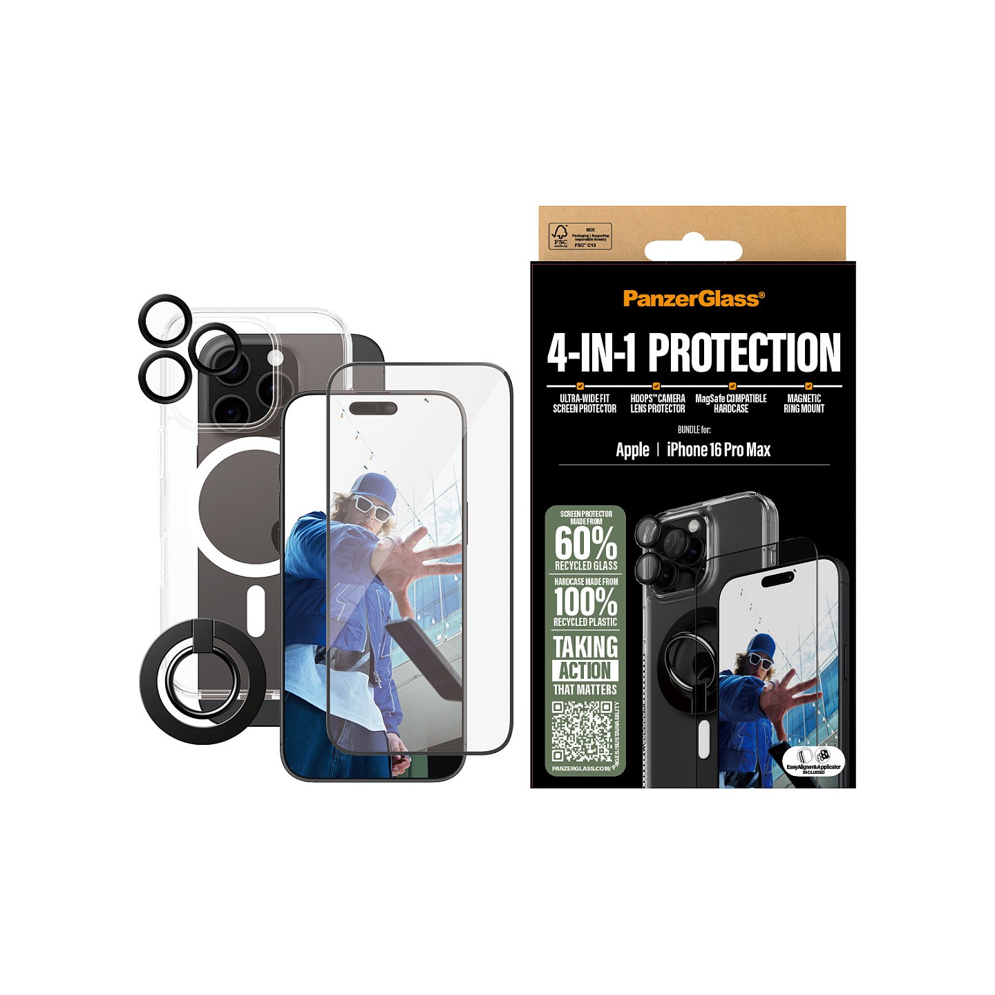 PanzerGlass 4-in-1 Protection iPhone 16 Pro Max — Buy in Cyprus with Fast Delivery